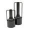 Black Metal Vase with Handles Set of 2 16", 12"